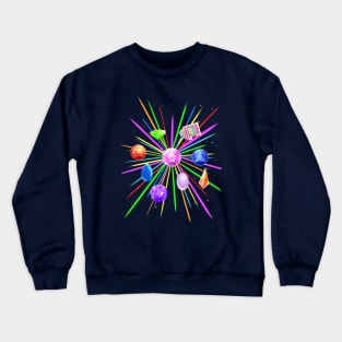 Rainbow Gems Crewneck Sweatshirt